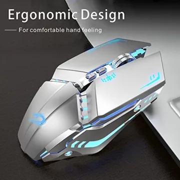 TENMOS T12 Wireless Gaming Mouse Rechargeable with LED