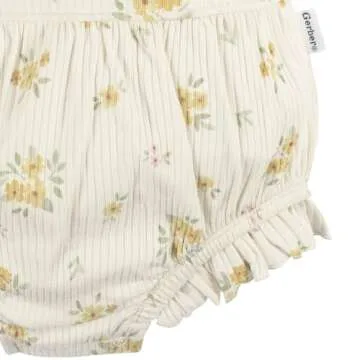 Cute Gerber Baby Girls Ruffle Romper in Cotton for Infants