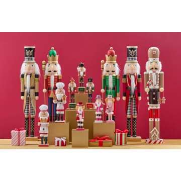 BrylaneHome 36" Wood Nutcracker - Red