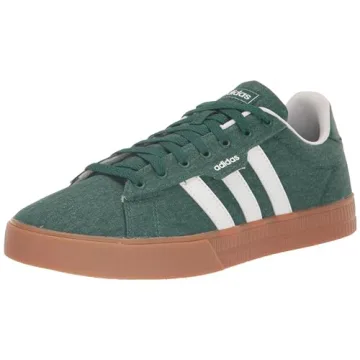 Adidas Men's Daily 3.0 Skate Shoe, Collegiate Green/White/Gum, 10.5