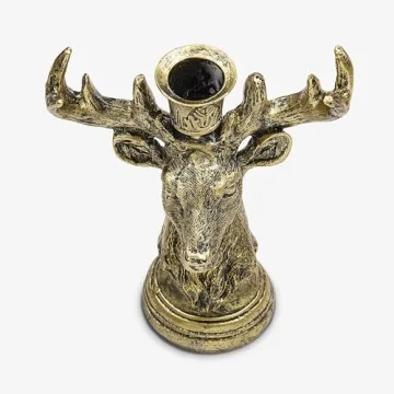 Luminara Reindeer Taper Holder for Flameless Candles