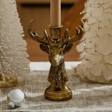 Luminara Reindeer Taper Holder for Flameless Candles