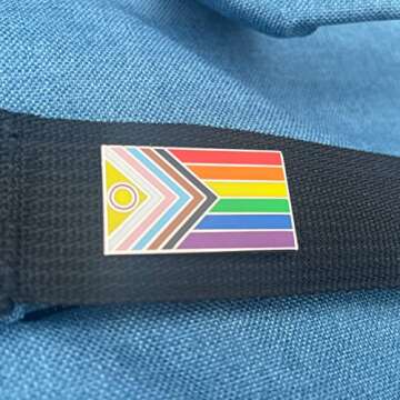 Intersex Inclusive Progress Pride Flag LGBTQIA+ POC Transgender Flag Enamel Pin - Lapel or Fabric Pi...