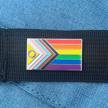 Intersex Inclusive Progress Pride Flag LGBTQIA+ POC Transgender Flag Enamel Pin - Lapel or Fabric Pin