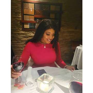 BEAGIMEG Women's Ruched Long Sleeve Elegant Bodycon Basic Casual Midi Dress Red