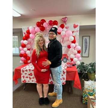 BEAGIMEG Women's Ruched Long Sleeve Elegant Bodycon Basic Casual Midi Dress Red