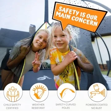 Jumpzylla Trampoline for Kids with Safety Enclosure