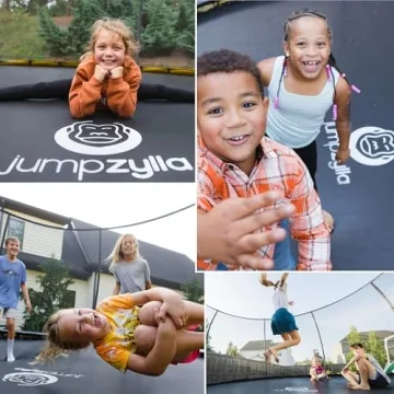 Jumpzylla Trampoline for Kids with Safety Enclosure