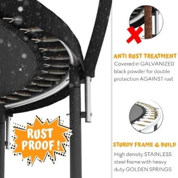 Jumpzylla Trampoline for Kids with Safety Enclosure