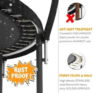 Jumpzylla Trampoline for Kids with Safety Enclosure