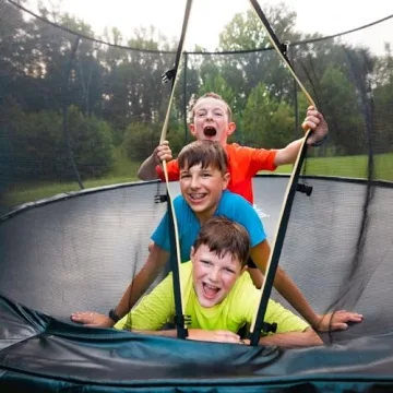 Jumpzylla Trampoline for Kids with Safety Enclosure
