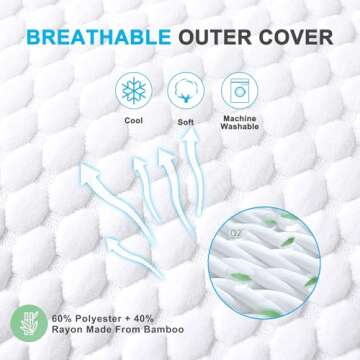 Cooling Bed Pillows Queen Size Set of 2, Shredded Memory Foam Pillows Cool Cold Pillow for Side Back Stomach Sleepers, Gel Pillow Adjustable Firm Pillows Soft Pillows for Sleeping 20x30 Pillow White