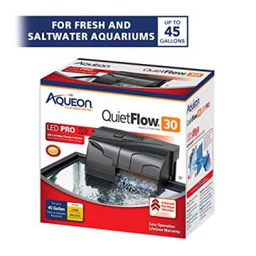 Aqueon QuietFlow 30 LED PRO Filter for Up to 45 Gallons