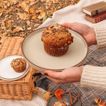 Mora Ceramic Flat Plates Set - Elegant & Durable Tableware