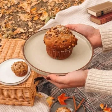 Mora Ceramic Flat Plates Set - Elegant & Durable Tableware