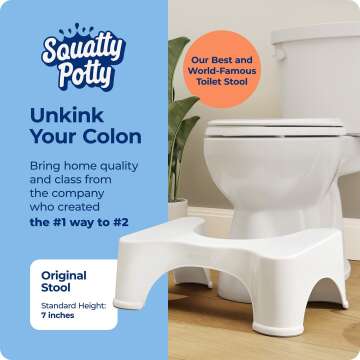 Squatty Potty - 7 Inch Toilet Stool for Better Health