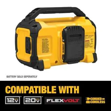 DEWALT Bluetooth Speaker with Phone Holder and Range