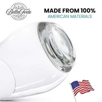 BELLAFORTE Tritan Stemless Wine Glasses Set for Every Occasion