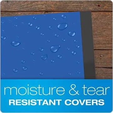 Oxford 10 Pocket Folder, Plastic Spiral Portfolio, Folder for School and Office, Multi-Pocket Paper Organizer, Anti-Tear Edges, 8 Clear Pockets, 2 Diagonal Interior Pockets, Letter Size, Blue (89331)