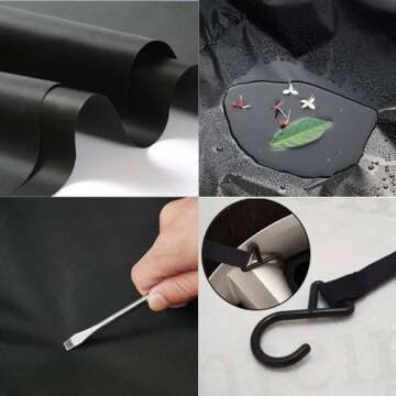 Konnfeir All Weather Half Car Cover for Sedans 420D Oxford