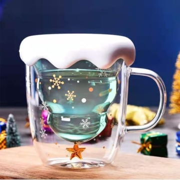 Binoster Cute Mugs - Charming Christmas Mug with Spoon