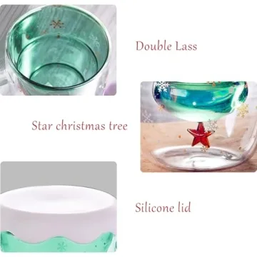 Binoster Cute Mugs - Charming Christmas Mug with Spoon