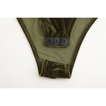 saqulopr Velvet Corset Bodysuit for Halloween & Parties