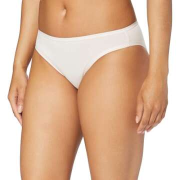 Amazon Essentials Women's Cotton Bikini Brief Underwear (Available in Plus Size), Pack of 6, Multico...