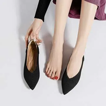 Semwiss Comfortable Ballet Flats for Work and Casual Wear