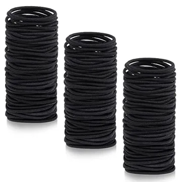 Anezus 250 Pcs Black Elastics Small Hair Ties - Perfect for All Hair Types