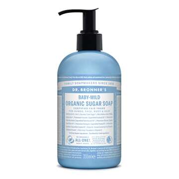 Dr. Bronner's Organic Sugar Soap Baby Mild 355ml - Gentle Cleansing Formula