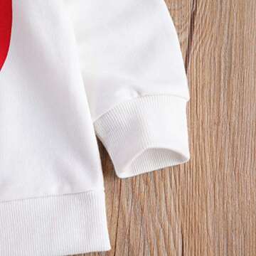 Toddler Valentine's Day Sweatshirt Cute Outfit for Girls