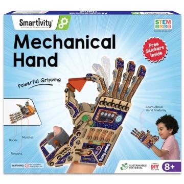 Smartivity Robotic Mechanical Hand STEM Toy | Perfect Gift for Kids Aged 8-14 | Award-Winning Engine...