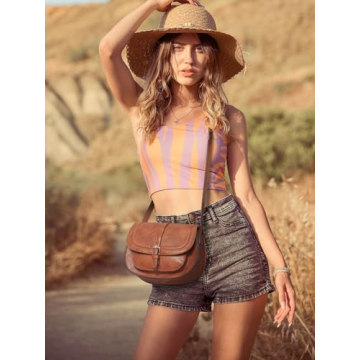 Stylish AFKOMST Vegan Leather Crossbody Bag for Women