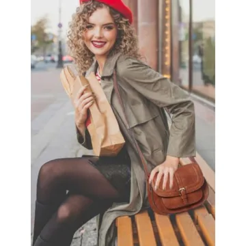 Stylish AFKOMST Vegan Leather Crossbody Bag for Women