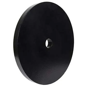 Fitvids Cast Iron Plate Weight Plate for Strength Training and Weightlifting, 2-Inch Center (Olympic), 45LB (Single)