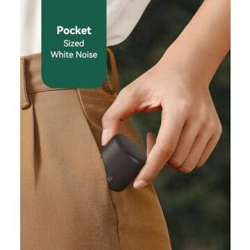 Portable Sound Machine Wood Grain Bundle with White Noise Machine for Adults,16 Soothing Sounds, Noise Canceling for Office&Sleeping, Sound Therapy for Home, Travel