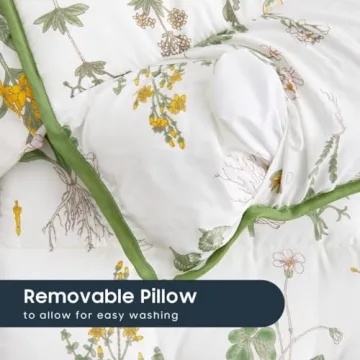 Cozy Toddler Nap Mat with Pillow and Blanket - Floral Design