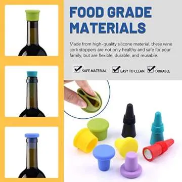 Buy Glarks 13Pcs Silicone Wine Stopper Set - Colorful & Reusable