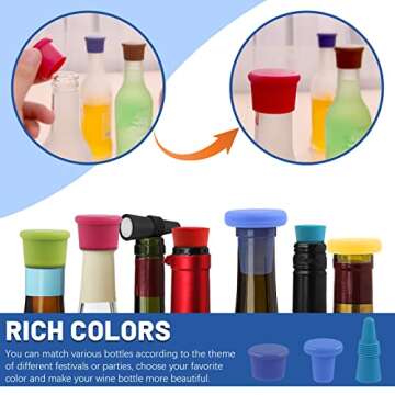 Buy Glarks 13Pcs Silicone Wine Stopper Set - Colorful & Reusable
