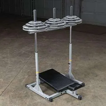 Powerline by Body-Solid (PVLP156X) Vertical Leg Press - Compact, Space-Saving Home Gym Equipment with Extra-Thick Pads for Lower Body Workouts