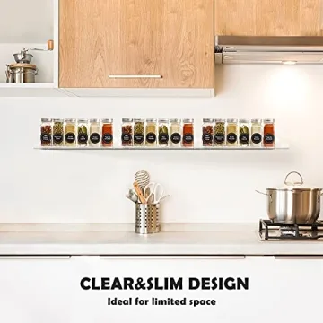 Urban Deco Wall Spice Rack - Modern Kitchen Organizer