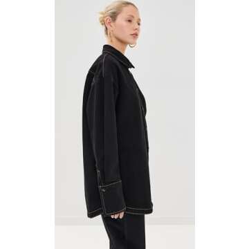 Lioness Women's Off Duty Denim Shirt in Onyx - Stylish Comfort