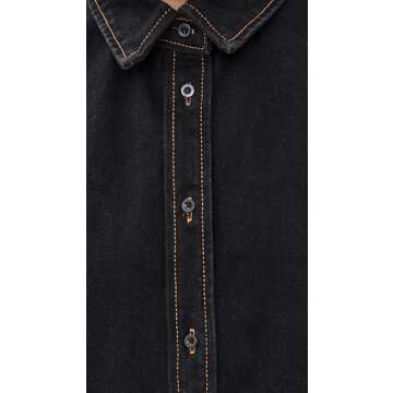 Lioness Women's Off Duty Denim Shirt in Onyx - Stylish Comfort