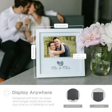 Elegant Thumbprint Photo Frame for Couples