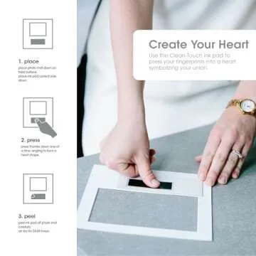 Elegant Thumbprint Photo Frame for Couples