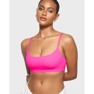 Comfortable INLYRIC Women's Inbarely Bralettes in Bright Pink