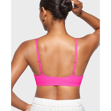 Comfortable INLYRIC Women's Inbarely Bralettes in Bright Pink