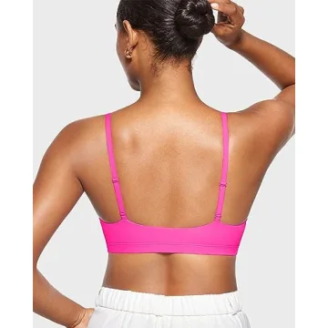 Comfortable INLYRIC Women's Inbarely Bralettes in Bright Pink