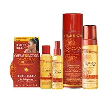 Creme Of Nature, Argan Oil Anti Humidity Gloss & Shine Mist, Argan Oil Of Morocco, Provides Heat Protection, 4 Fl Oz